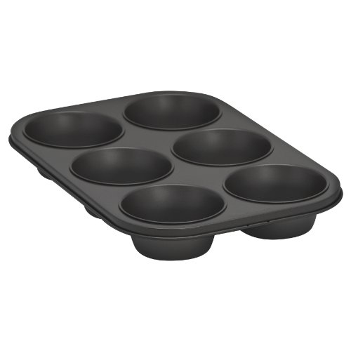 Bakers Secret 1114364 Essentials 6-Cup Texas Muffin Pan