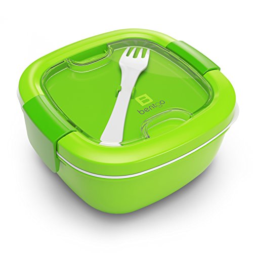 Bentgo Salad Green - Conveniently Take Salads and Other Snacks On-the-go  Eco-Friendly BPA-Free Lunch Container