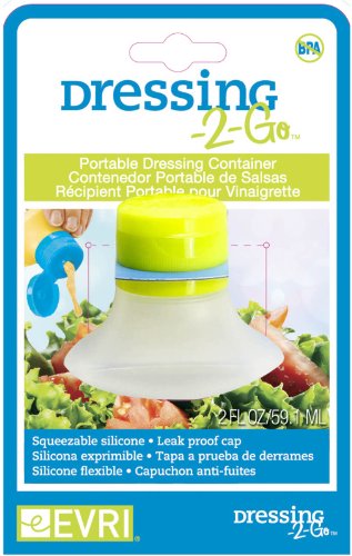 Evriholder Dressing to Go Salad Dressing Container 2-ounceColor may vary Set Of 2