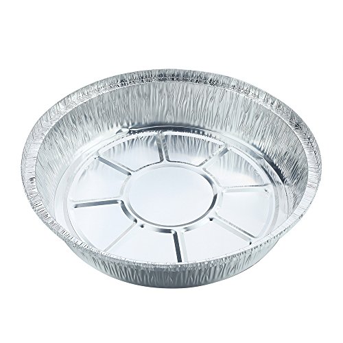 5pcs Round Disposable Aluminum Foil Containers Food Storage Pans of Bakeware-Crystallove