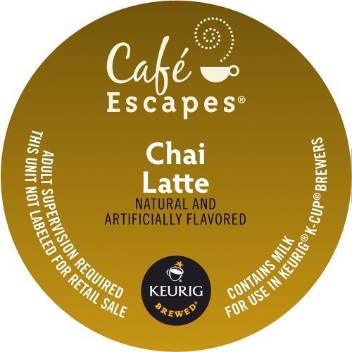 Keurig CafÄÂ© Escapes Chai Latte K-Cup packs 04 Ounce 100 Count 61yNEiy